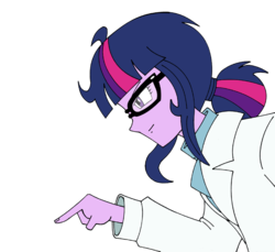 Size: 928x850 | Tagged: safe, artist:combatkaiser, sci-twi, twilight sparkle, equestria girls, g4, my little pony equestria girls: rainbow rocks, clothes, glasses, lab coat, simple background, transparent background