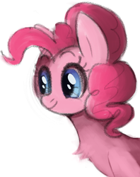 Size: 318x402 | Tagged: safe, artist:dotkwa, pinkie pie, earth pony, pony, g4, female, mare, simple background, smiling, solo, white background