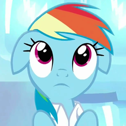 Size: 615x615 | Tagged: safe, screencap, rainbow dash, g4, tanks for the memories, cute, female, solo