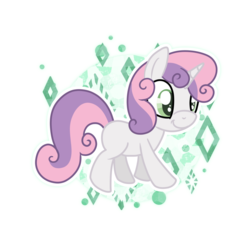 Size: 1024x1024 | Tagged: safe, artist:kazziepones, sweetie belle, g4, female, simple background, solo, transparent background