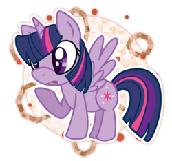 Size: 1024x956 | Tagged: safe, artist:kazziepones, twilight sparkle, alicorn, pony, g4, chibi, female, mare, simple background, solo, transparent background, twilight sparkle (alicorn)