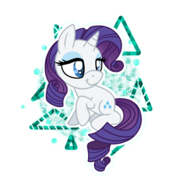 Size: 1024x1024 | Tagged: safe, artist:kazziepones, rarity, g4, chibi, female, simple background, solo, transparent background