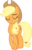 Size: 6000x9359 | Tagged: safe, artist:dasprid, applejack, earth pony, pony, g4, tanks for the memories, absurd resolution, applejack cries on the inside, crying inside, female, sad, simple background, solo, transparent background, vector