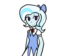 Size: 800x600 | Tagged: safe, artist:luckykitten29, trixie, equestria girls, g4, cirno, parody, touhou, wingless