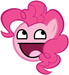 Size: 987x1062 | Tagged: safe, pinkie pie, earth pony, pony, g4, awesome face, faic, silly, silly face, silly pony