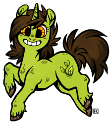 Size: 500x553 | Tagged: safe, artist:malliya, oc, oc only, pony, unicorn, female, mare, solo, unshorn fetlocks