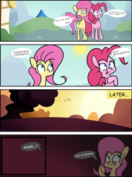 Size: 1280x1707 | Tagged: safe, artist:turtlefarminguy, fluttershy, pinkie pie, g4, comic