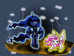 Size: 3200x2400 | Tagged: safe, artist:infinityvoid, princess celestia, princess luna, g4, high res