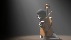 Size: 1191x670 | Tagged: safe, artist:the-lunar-brony, octavia melody, g4, 3d, cello, female, musical instrument, solo, source filmmaker, spotlight