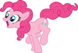 Size: 3466x2374 | Tagged: safe, artist:benybing, pinkie pie, g4, female, high res, simple background, solo, transparent background, vector