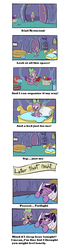 Size: 571x2079 | Tagged: safe, artist:nukilik, spike, twilight sparkle, alicorn, pony, g4, tanks for the memories, bed, comic, cute, female, mare, spike's bed, spike's room, twilight sparkle (alicorn)