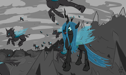 Size: 2000x1200 | Tagged: safe, artist:taxar, queen chrysalis, changeling, changeling queen, g4, female