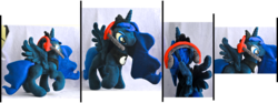 Size: 3418x1271 | Tagged: safe, artist:werdunfo, princess luna, gamer luna, g4, irl, photo, plushie, solo