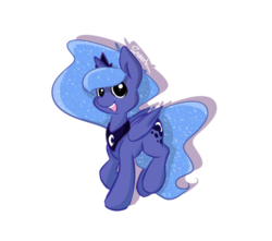 Size: 500x442 | Tagged: safe, artist:spaerk, princess luna, alicorn, pony, g4, female, s1 luna, solo