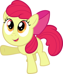 Size: 5102x6000 | Tagged: safe, artist:slb94, apple bloom, g4, the super speedy cider squeezy 6000, absurd resolution, adorabloom, cute, female, simple background, solo, transparent background, vector