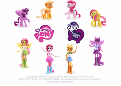 Size: 604x429 | Tagged: safe, applejack, fluttershy, pinkie pie, twilight sparkle, equestria girls, g4, happy meal, mcdonald's, twilight sparkle (alicorn)