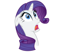 Size: 984x812 | Tagged: safe, artist:lizziebax, rarity, g4, female, shocked, solo