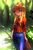 Size: 800x1200 | Tagged: safe, artist:quizia, applejack, human, g4, dappled sunlight, female, humanized, solo, wand