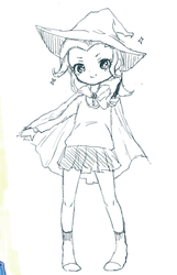 Size: 399x621 | Tagged: safe, artist:weiliy, trixie, equestria girls, g4, clothes, female, monochrome, skirt, solo