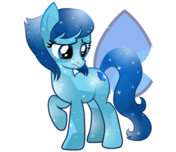 Size: 1068x921 | Tagged: safe, artist:mikotonui, artist:noerusan, crystal pony, earth pony, pony, female, gem, lapis lazuli, lapis lazuli (steven universe), mare, ponified, solo, steven universe