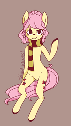 Size: 1128x2000 | Tagged: safe, artist:takami-kinmoshi, fluttershy, g4, clothes, female, scarf, solo