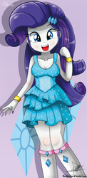 Size: 645x1321 | Tagged: safe, artist:the-butch-x, rarity, human, equestria girls, g4, beautiful, beautiful x, blushing, boots, bracelet, breasts, clothes, cute, dress, fall formal outfits, female, high heel boots, jewelry, looking at you, raribetes, smiling, solo