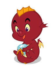 Size: 263x362 | Tagged: safe, artist:queencold, garble, dragon, g4, baby, baby dragon, baby garble, gardorable, gem, male, simple background, solo, transparent background, younger