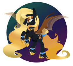 Size: 2200x2000 | Tagged: safe, artist:va1ly, oc, oc only, oc:regina liliac, bat pony, pony, bracelet, fangs, female, high res, lineless, mare, royalty, slit pupils, solo