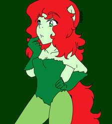 Size: 900x1000 | Tagged: safe, artist:henyoki, oc, oc only, oc:henyoki, anthro, ambiguous facial structure, clothes, cosplay, crossover, poison ivy, solo