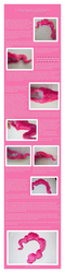 Size: 1144x4800 | Tagged: safe, artist:mlpplushies, pinkie pie, g4, irl, photo, plushie, text, tutorial