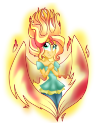Size: 600x780 | Tagged: dead source, safe, artist:tinacrazy29, sunset shimmer, equestria girls, g4, my little pony equestria girls: rainbow rocks, my past is not today, beautiful, cute, daaaaaaaaaaaw, female, fiery shimmer, fire, fire hair, glowing, grin, happy, shimmerbetes, simple background, smiling, solo, sunset phoenix, transparent background, watermark, wings