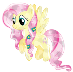 Size: 4148x4092 | Tagged: safe, artist:infinitewarlock, fluttershy, g4, absurd resolution, crystallized, female, simple background, solo, transparent background, vector