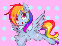 Size: 800x600 | Tagged: safe, artist:hosikawa, rainbow dash, pegasus, pony, g4, cute, dashabetes, female, pixiv, solo