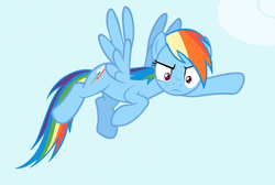 Size: 1175x791 | Tagged: safe, screencap, rainbow dash, pony, g4, maud pie (episode), female, flying, solo