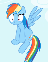 Size: 793x1015 | Tagged: safe, screencap, rainbow dash, pony, g4, maud pie (episode), female, flying, solo