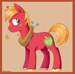 Size: 1805x1773 | Tagged: safe, artist:notenoughapples, big macintosh, earth pony, pony, g4, male, solo, stallion