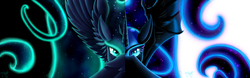 Size: 4330x1353 | Tagged: safe, artist:midnightsix3, nightmare moon, princess luna, g4, duality, female, solo