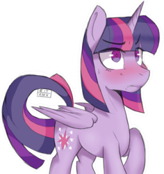 Size: 1007x1068 | Tagged: safe, artist:8bitamy, twilight sparkle, alicorn, pony, g4, blushing, female, mare, simple background, solo, transparent background, twilight sparkle (alicorn)