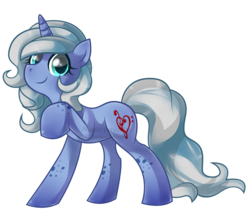 Size: 1024x864 | Tagged: safe, artist:xnightmelody, oc, oc only, oc:silver sonata, pony, unicorn, horn, solo, unicorn oc