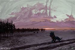 Size: 3000x2000 | Tagged: safe, artist:quiet-victories, rainbow dash, g4, clothes, cloudsdale, female, high res, jacket, neckerchief, newbie artist training grounds, scenery, snow, solo, winter