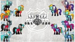 Size: 1516x849 | Tagged: safe, artist:j4lambert, berry punch, berryshine, coco pommel, lightning dust, lyra heartstrings, octavia melody, rainbow dash, rarity, spitfire, g4, anaheim ducks, bracket, calgary flames, chicago blackhawks, hockey, ice hockey, minnesota wild, montreal canadiens, new york rangers, nhl, playoffs, stanley cup playoffs, tampa bay lightning, the mighty ducks of anaheim, washington capitals