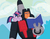 Size: 3300x2550 | Tagged: safe, artist:inspectornills, twilight sparkle, alicorn, pony, g4, aerialbots, book, crossover, female, high res, mare, reading, skydive, transformers, twilight sparkle (alicorn)