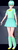 Size: 375x1041 | Tagged: safe, artist:theextraguy, lyra heartstrings, human, g4, artificial academy 2, clothes, explicit source, humanized, skirt