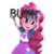 Size: 1000x1000 | Tagged: safe, alternate version, artist:3d thread, artist:creatorofpony, pinkie pie, equestria girls, g4, /mlp/, 3d, 3d model, blender, bracelet, bump, clothes, female, holding, looking at you, shirt, simple background, skirt, smiling, solo, transparent background