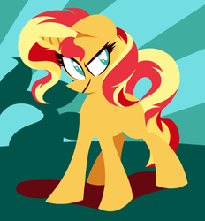 Size: 650x700 | Tagged: safe, artist:frostedwarlock, sunset shimmer, pony, unicorn, g4, female, solo