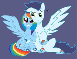 Size: 1024x792 | Tagged: safe, artist:pimpartist101, rainbow dash, soarin', g4, clothes, dashie slippers, female, male, ship:soarindash, shipping, slippers, soarin' slippers, straight