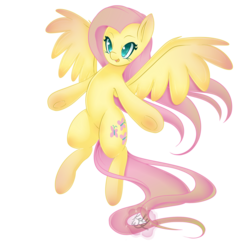 Size: 2000x2000 | Tagged: safe, artist:missrenakitsune, fluttershy, g4, female, high res, simple background, solo, transparent background