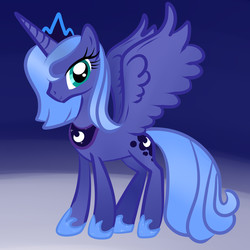 Size: 4000x4000 | Tagged: safe, artist:cdthorne, princess luna, alicorn, pony, g4, female, mare, s1 luna, solo