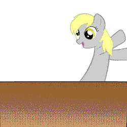 Size: 400x400 | Tagged: safe, artist:speccysy, edit, derpy hooves, pegasus, pony, animated, computer, derpy hooves tech support, female, mare, reaction gif, reaction image, reversed, solo, yes