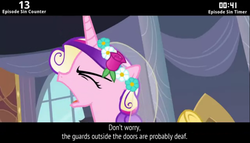 Size: 854x487 | Tagged: safe, edit, edited screencap, screencap, queen chrysalis, cinemare sins, a canterlot wedding, g4, season 2, disguise, disguised changeling, fake cadance, female, letterboxing, solo, this day aria, wedding veil